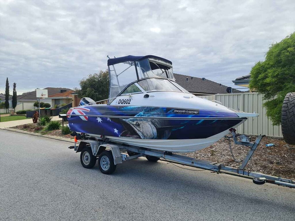 customised boat Graphics for boat owners in Perth